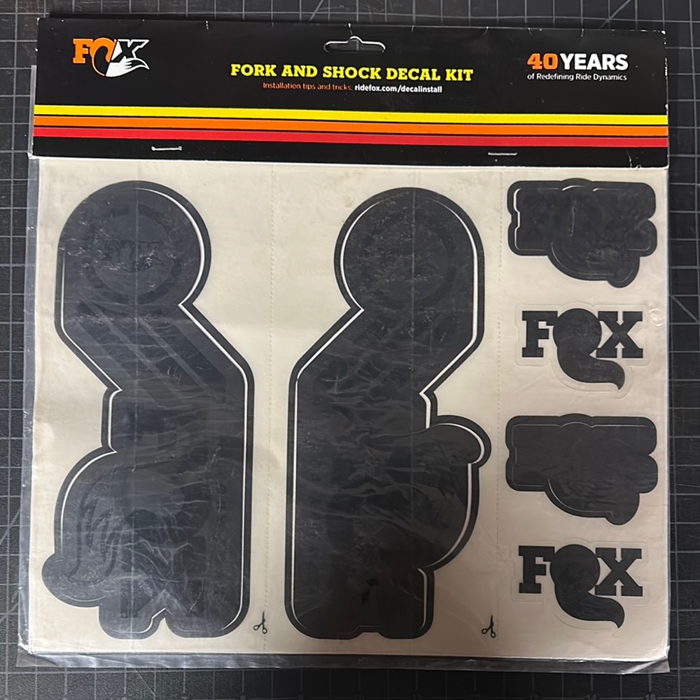 FOX Fork and Shock Decal Kit